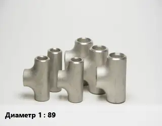 Тройник стальной 89 оцинкованный